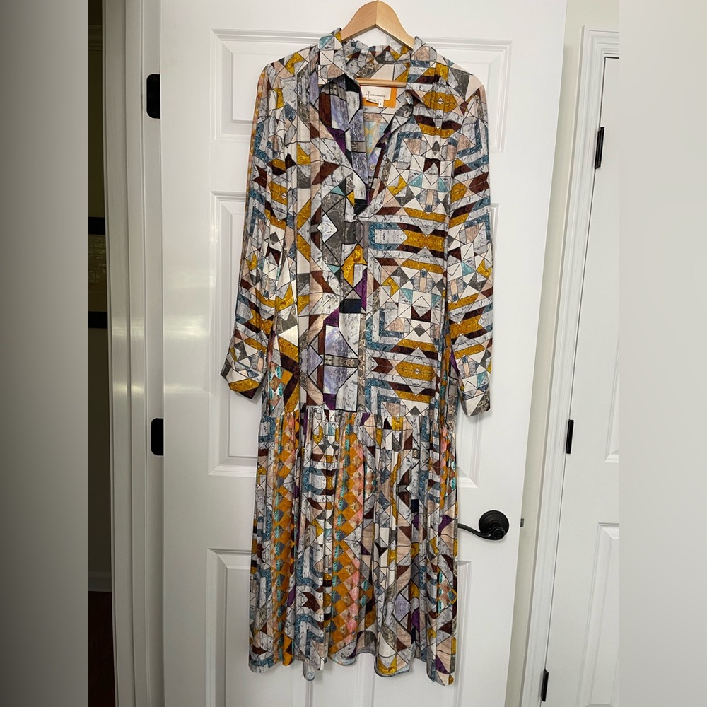 Flounce Abstract Dress